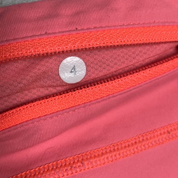 Lululemon Athletica Speed Tight black and coral full length size 4 - Picture 8 of 12